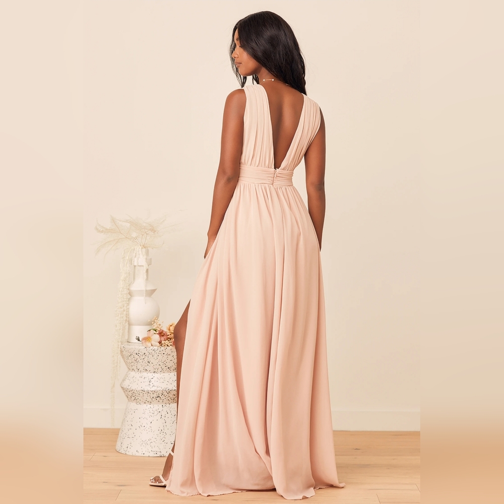 Lulus, Size Small, Blush, Maxi Dress